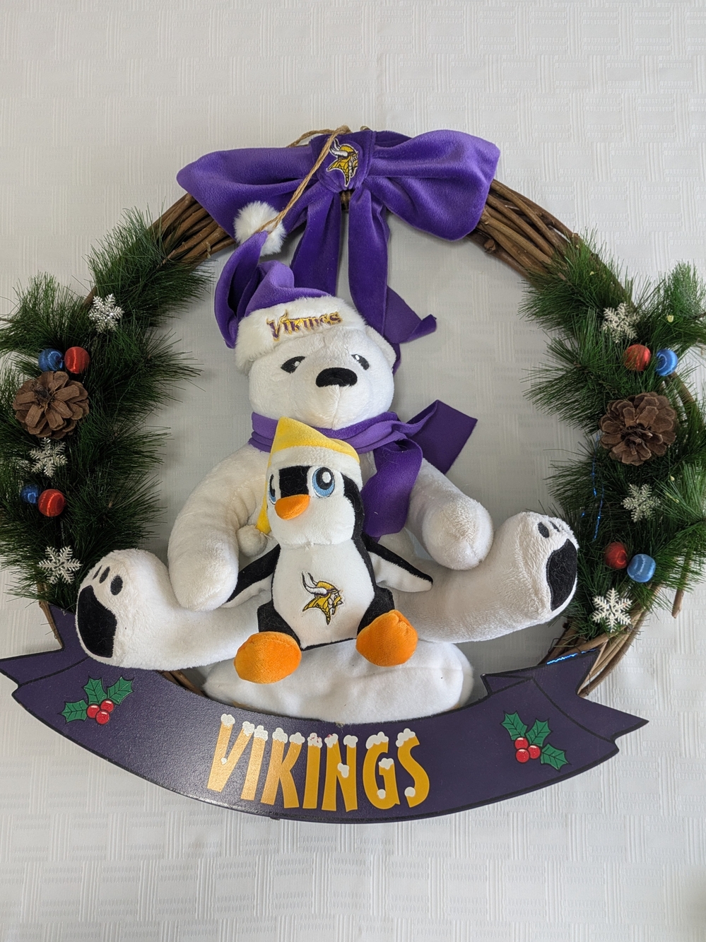 Vikings Christmas Wreath